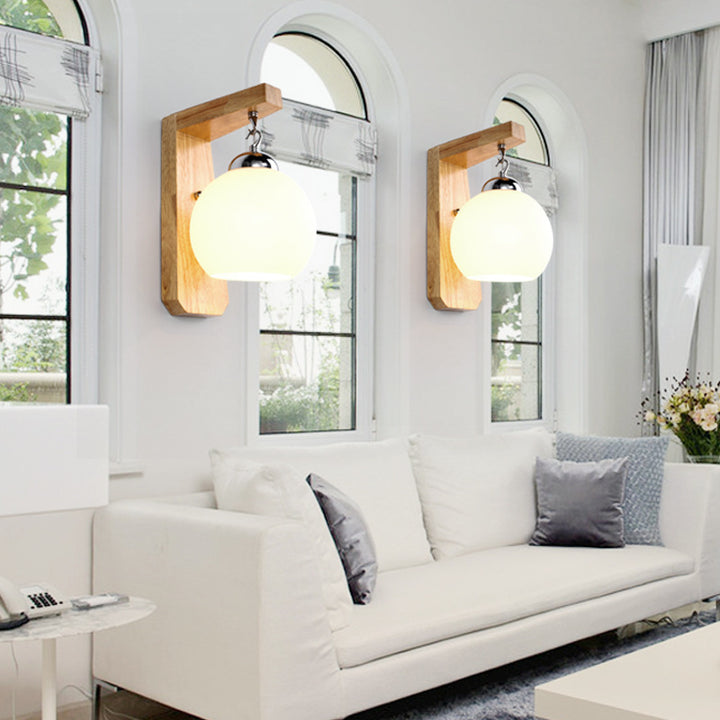 Minimalist Hanging Globe Wall Light