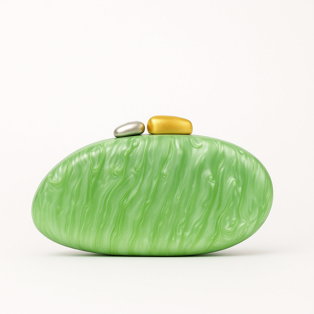 Contemporary Sculpted Acrylic Clutch