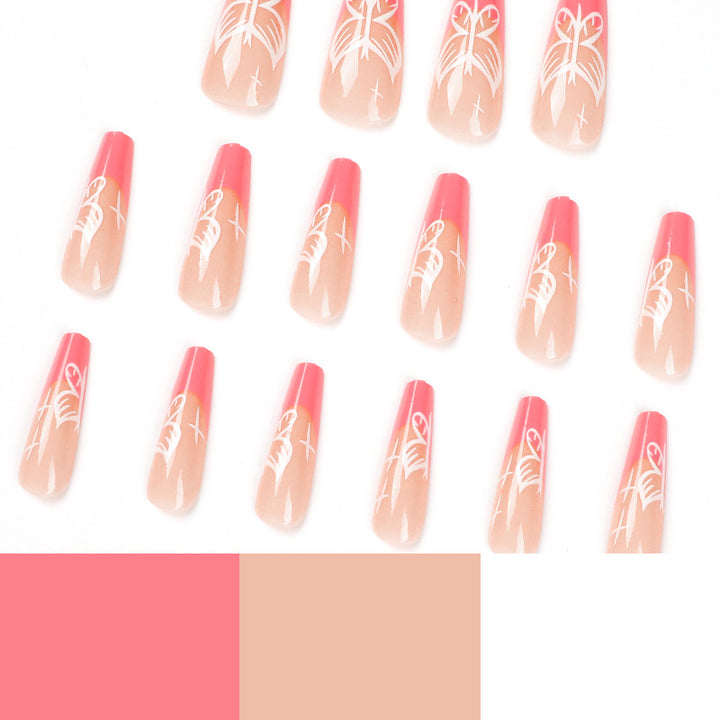 Artful stiletto nails with colorful butterfly design Stornfield