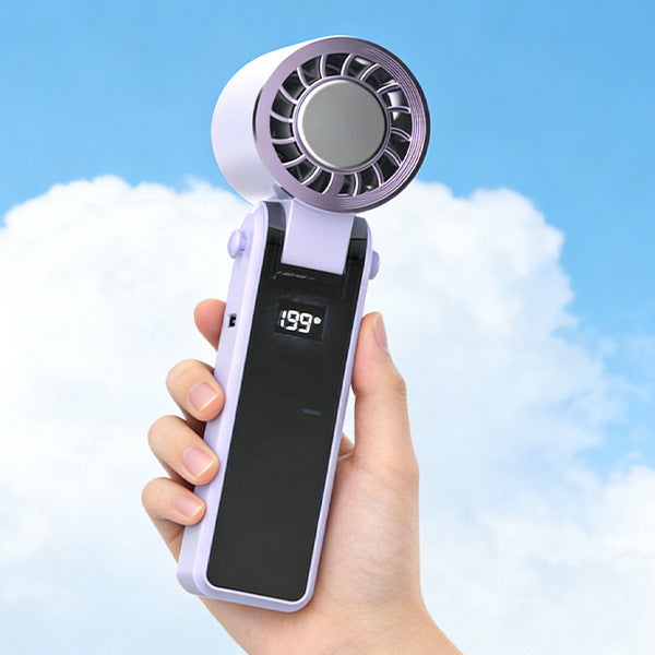 Unisex Portable Hand Fan with powerful battery display Stornfield
