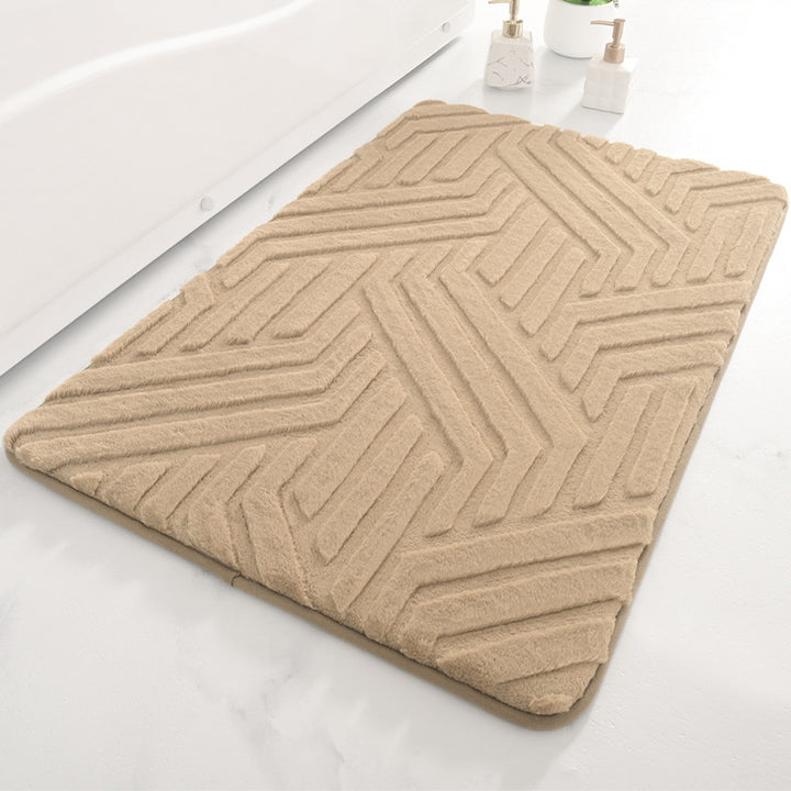 Chevron Textured Bath Mat