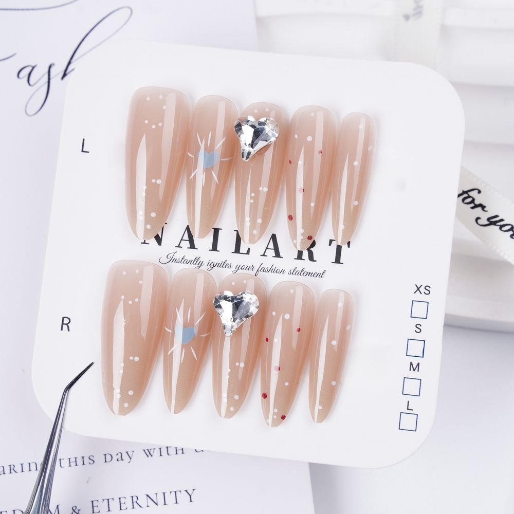 Artificial nails with decorative elements Stornfield