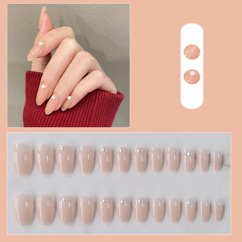 Artificial nails with elegant bow motifs Stornfield