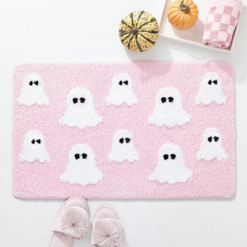 Spooky Halloween-Themed Bath Mat