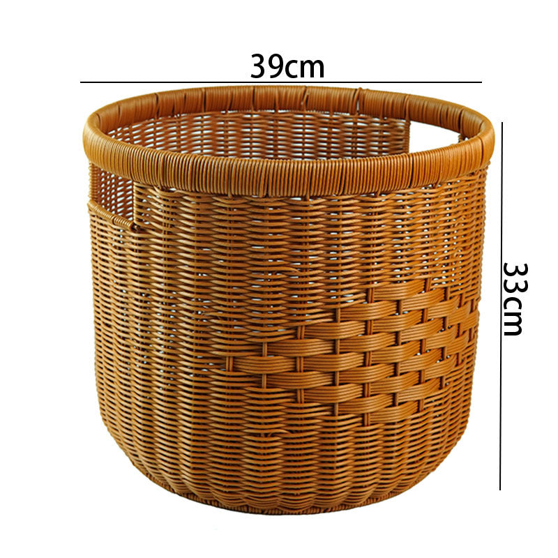 Stylish Round Woven Storage Basket Stornfield