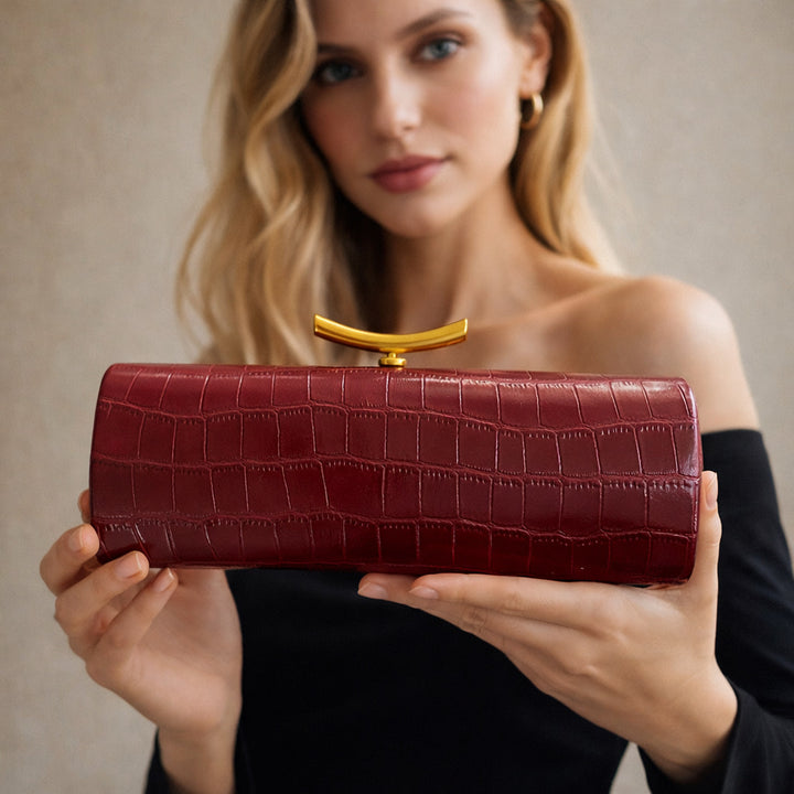 Crocodile Patterned Clutch