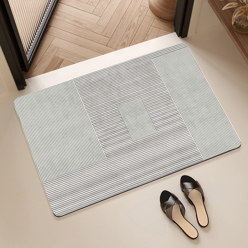 Abstract Geometric Design Bath Mat Stornfield