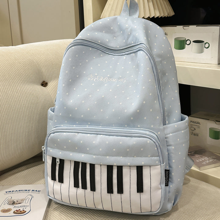 Musical-Themed Piano Key Backpack Stornfield