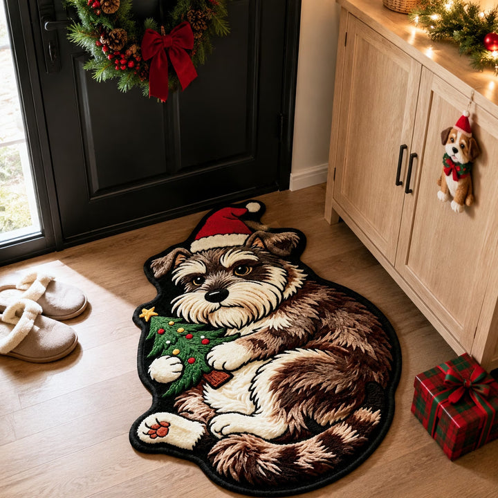 Festive Cat-Themed Area Mat