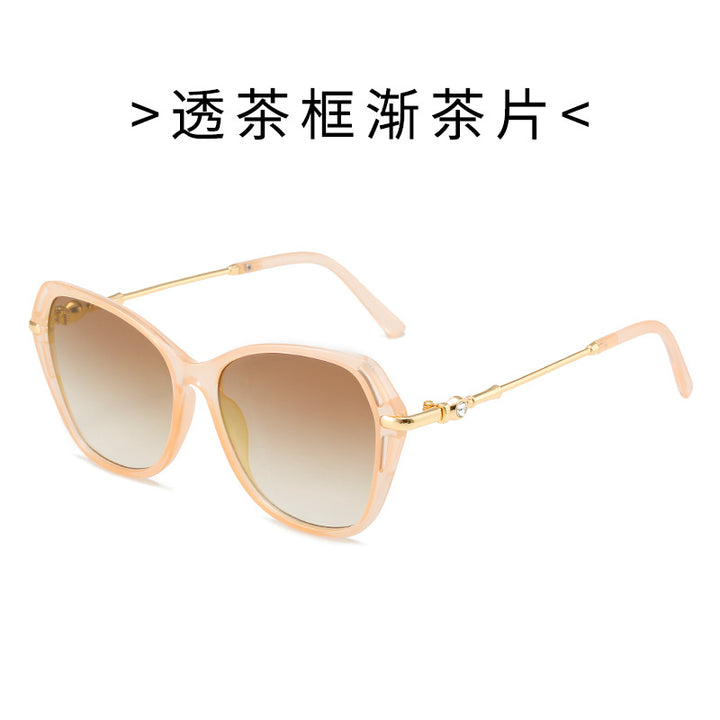 Women's fashionable Cat-Eye sunglasses with elegant metal frame Stornfield