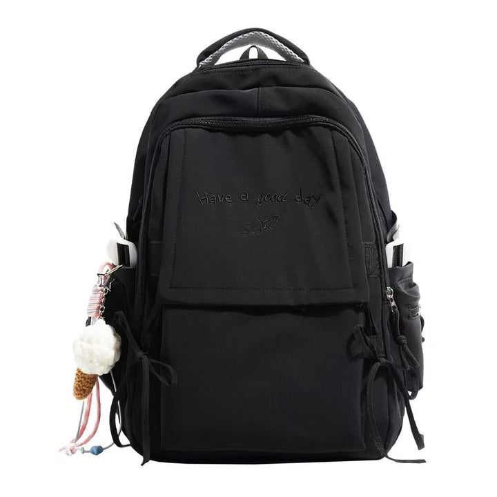 Backpack with Structured Design and Charming Inscription Stornfield