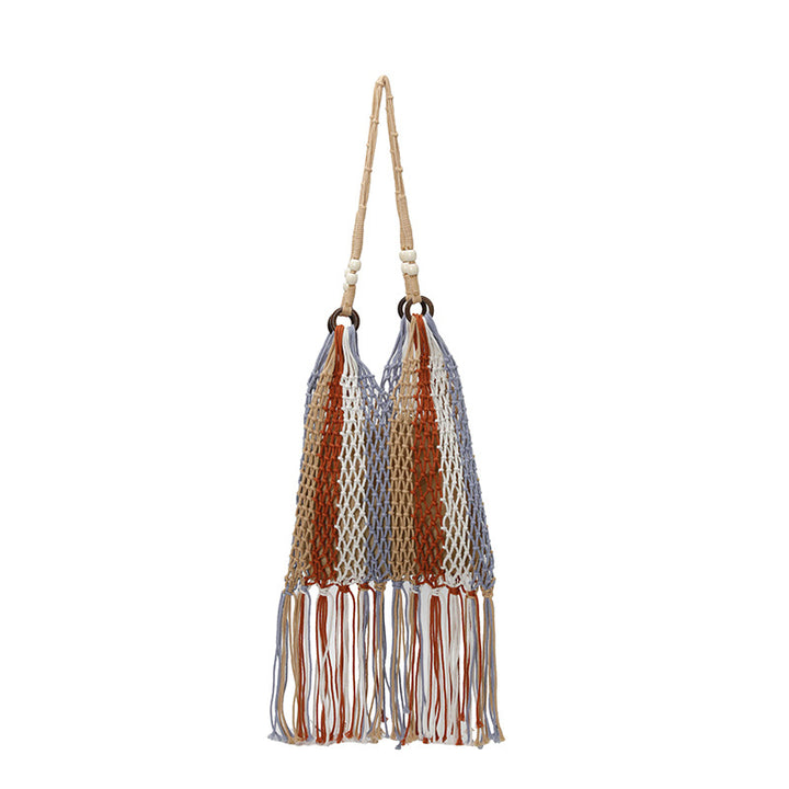 Macrame Tote Bag with Tassels Stornfield