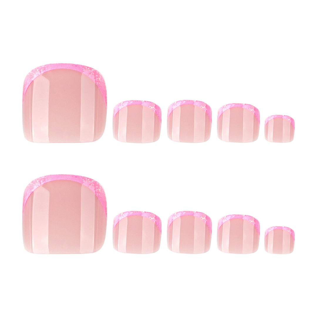 Artistic toenail art with glittering fringe Stornfield