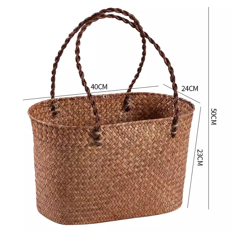 Handcrafted Woven Storage Tote Stornfield