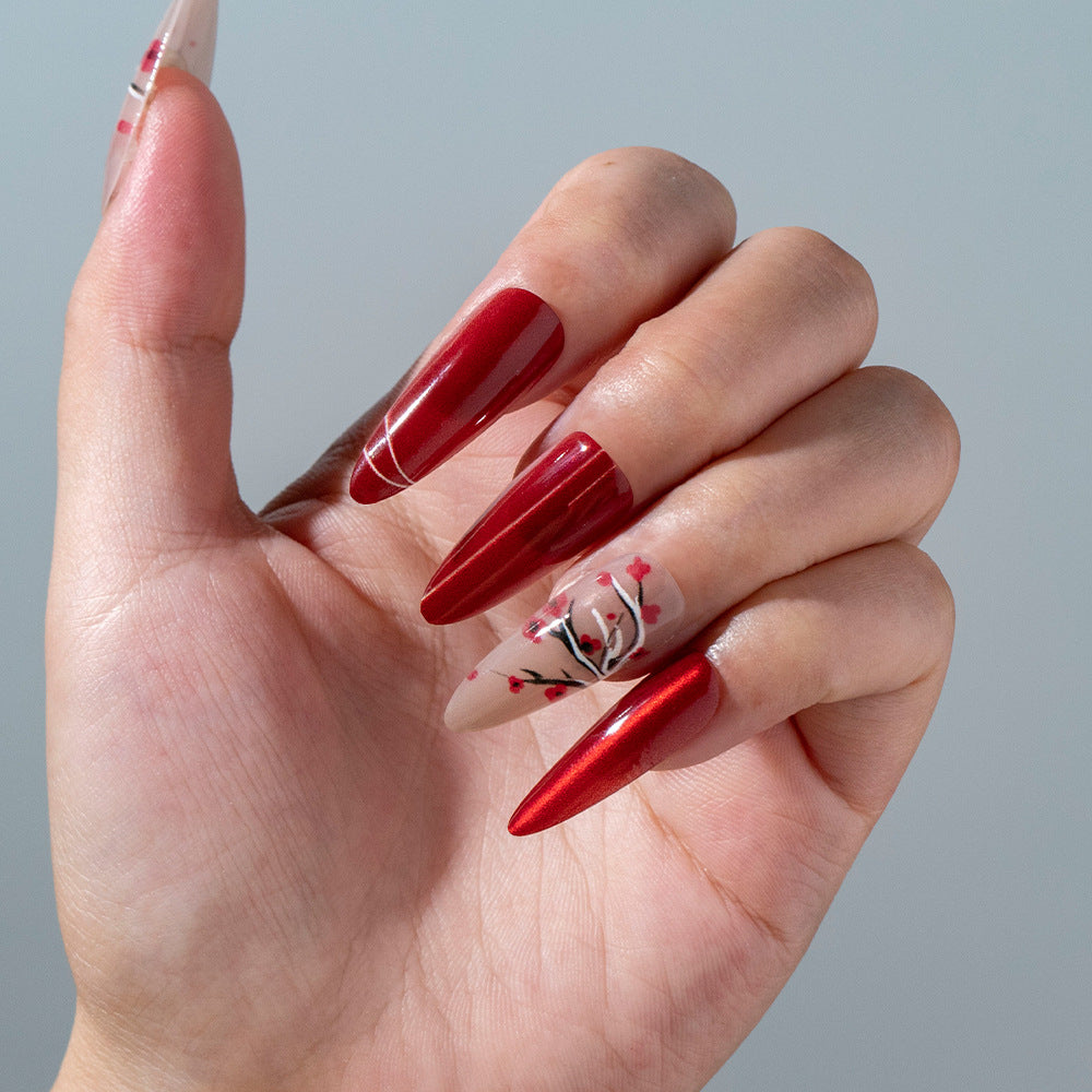Artistic Cherry Blossom Press-On Nail Set Stornfield 1788157506