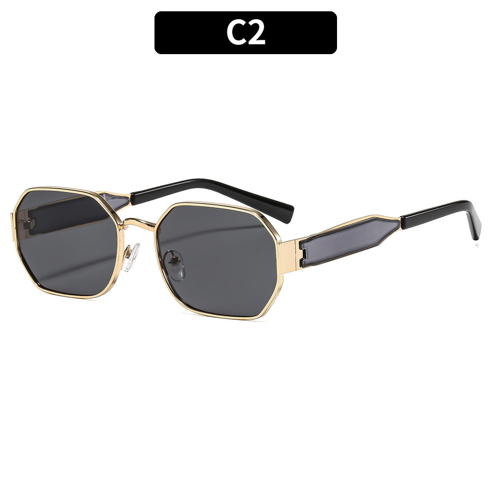 Stylish Hexagonal Frame Sunglasses