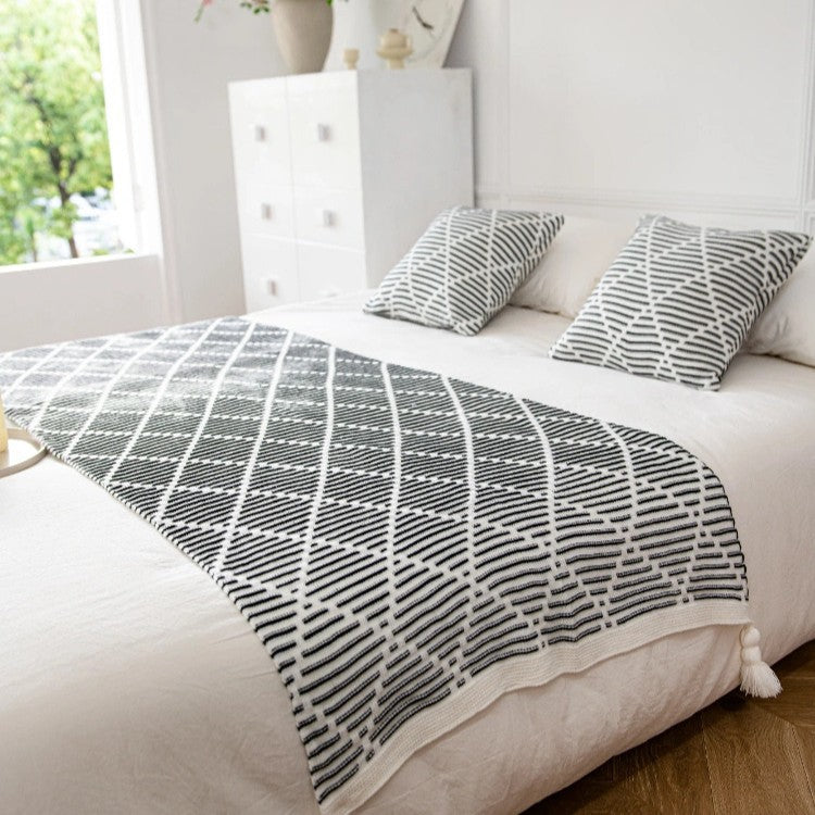 Decorative Knit Throw Blanket