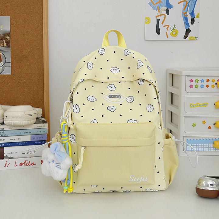 Fun Cloud-Patterned Casual Backpack Stornfield