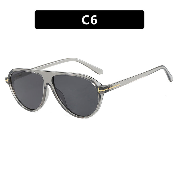 Women's trendy oversized sunglasses with elegant metal frame and UV protection Stornfield