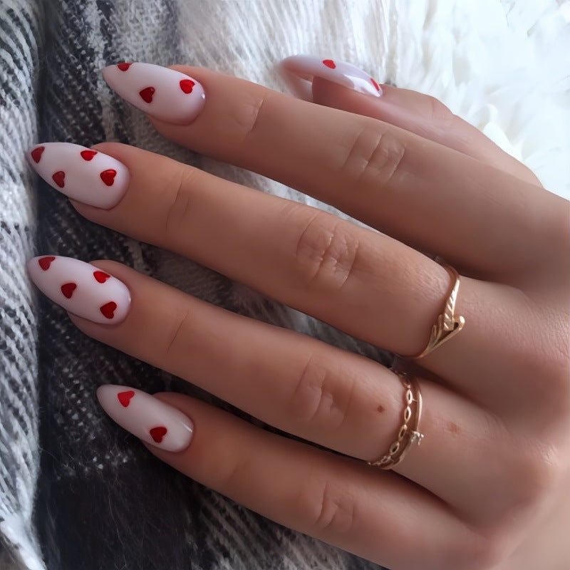 Trendy Heart-Decorated Nail Art Stornfield