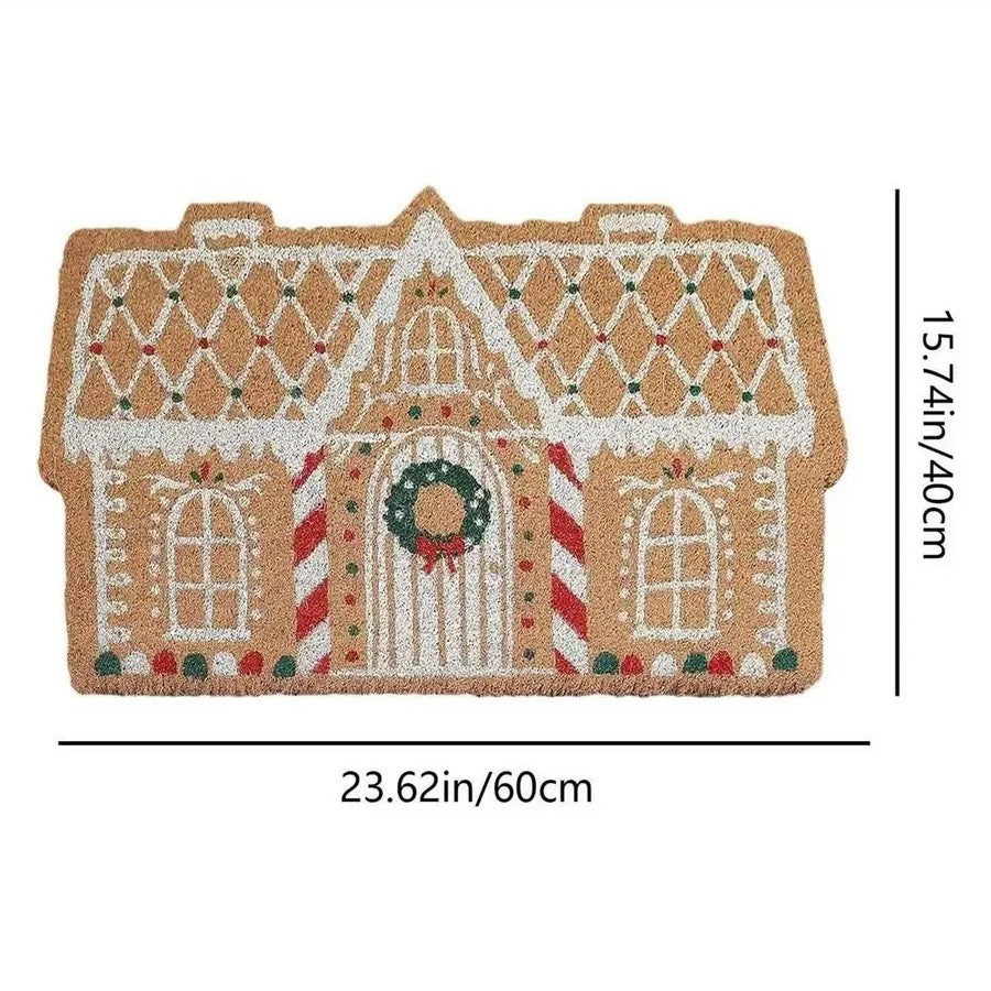 Gingerbread House Themed Bath Mat
