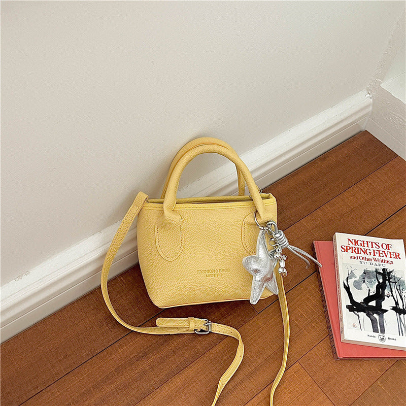 Elegant Textured Leather Handbag