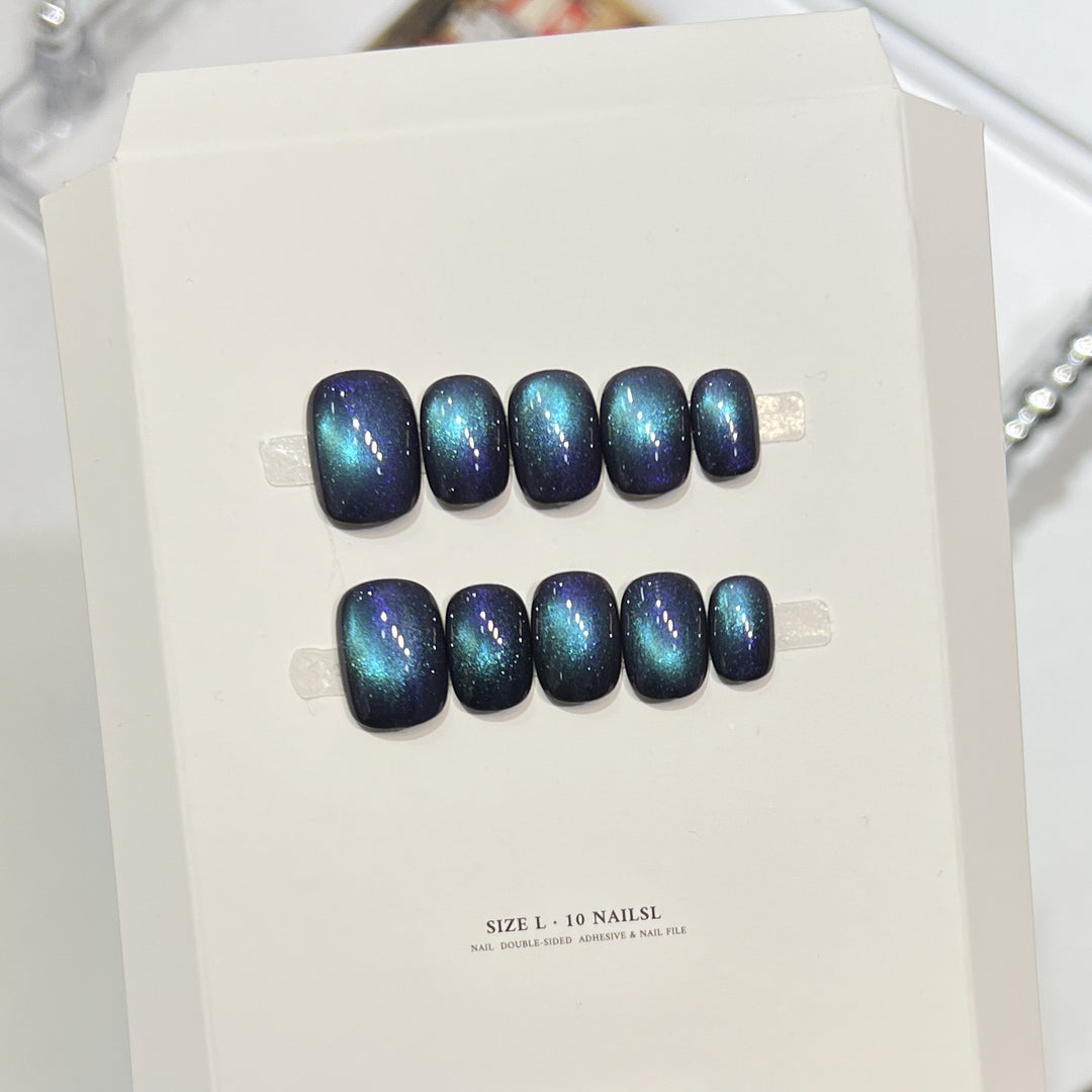 Iridescent Galaxy Press-On Nail Set