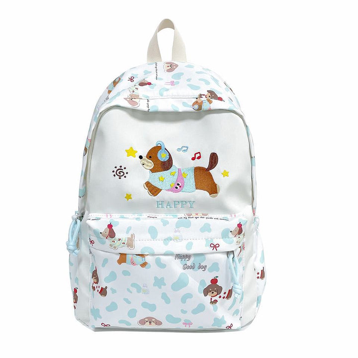 Backpack with Cheerful Dog Design and Multifunctional Compartment Layout Stornfield