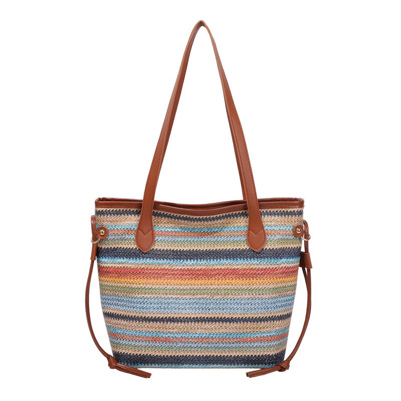 WoStylish Woven Beach Tote Bag Stornfield