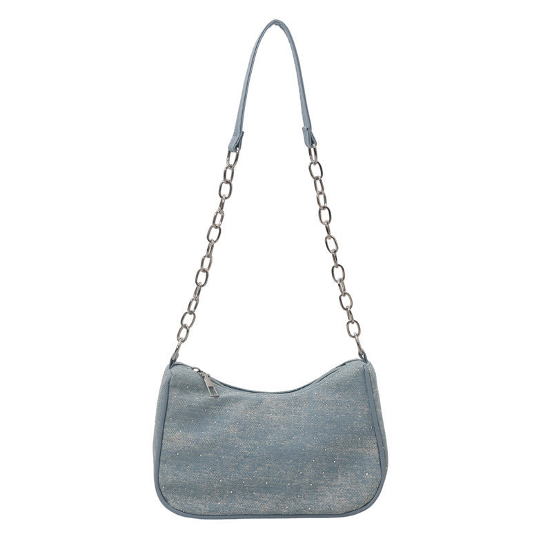 Vintage-Inspired Denim Hobo Bag Stornfield