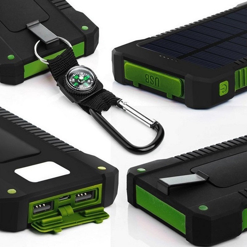 Solar power bank with high charging efficiency and robust housing Stornfield
