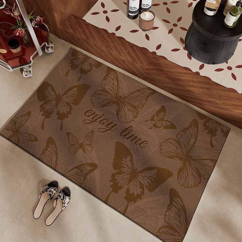 Butterfly-Themed Decorative Entrance Mat Stornfield