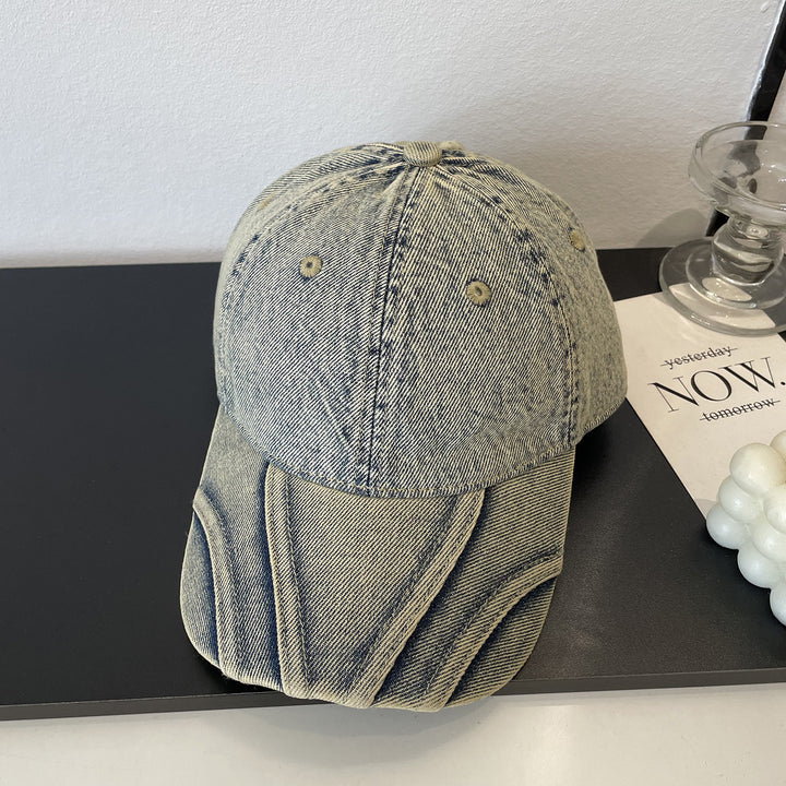 Women's Vintage Distressed Denim Baseball Cap Stornfield