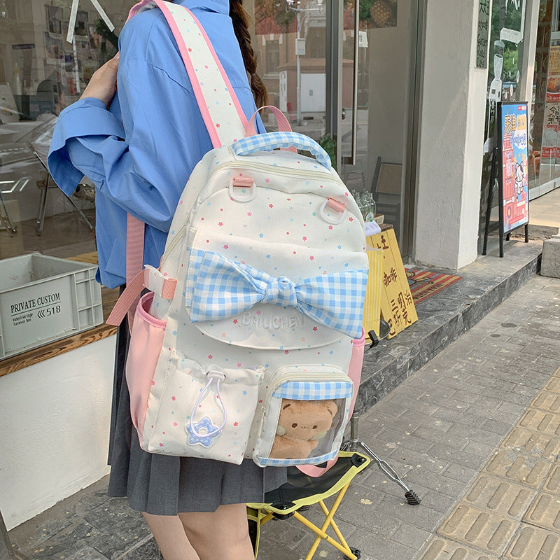 Adorable Bow-Embellished Backpack Stornfield