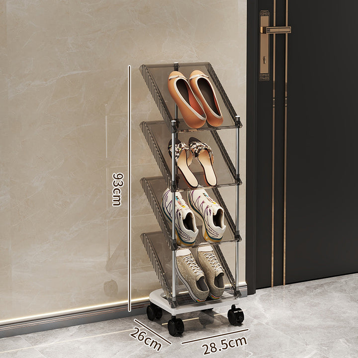 Shoe rack with transparent design Stornfield