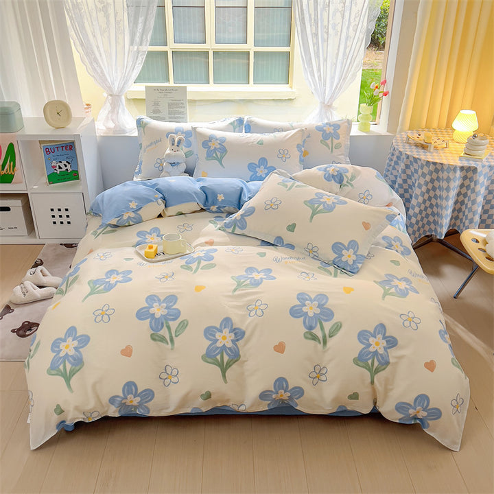 Playful Bear Checkered Comforter Set