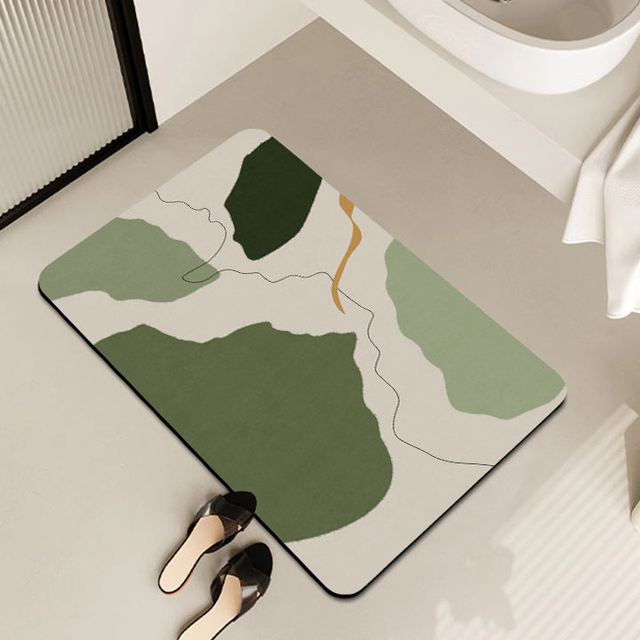 Abstract Art-Themed Indoor Area Mat