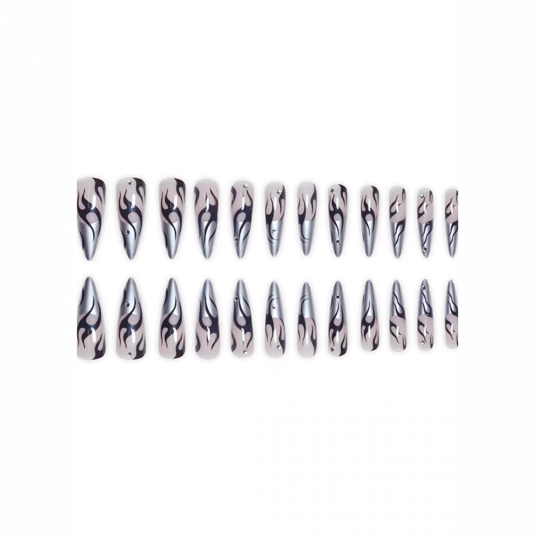 Artistic Flame Nail Design Stornfield