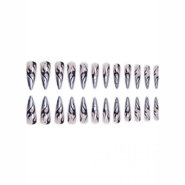 Artistic Flame Nail Design Stornfield