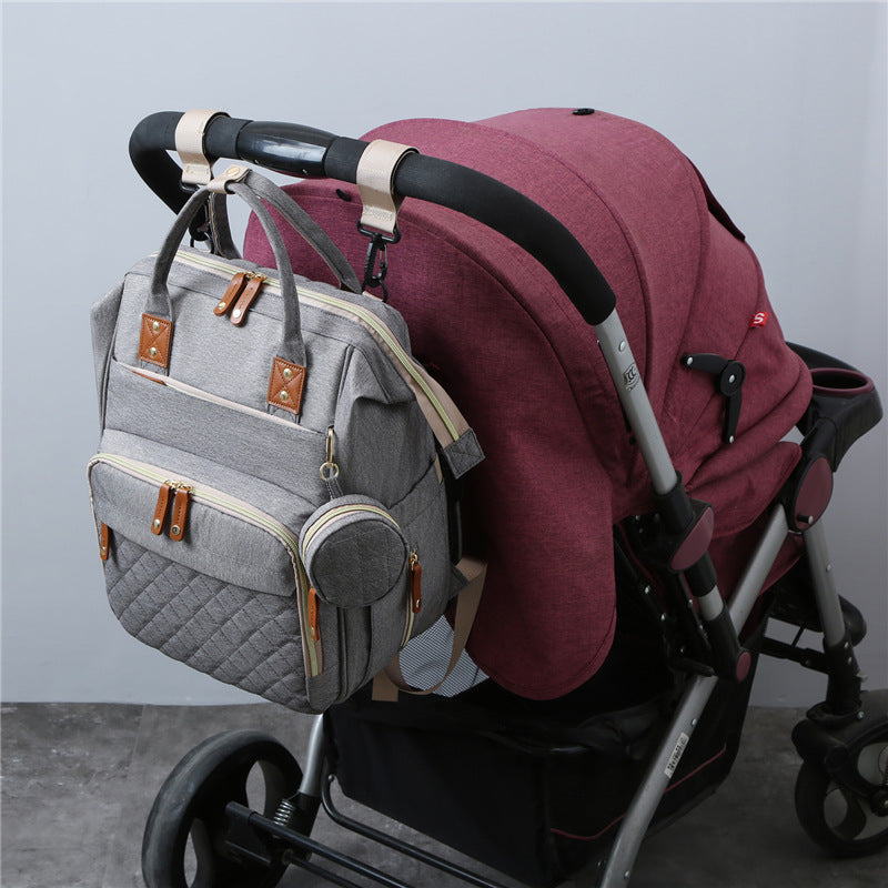 Multi-Functional Quilted Diaper Backpack Stornfield