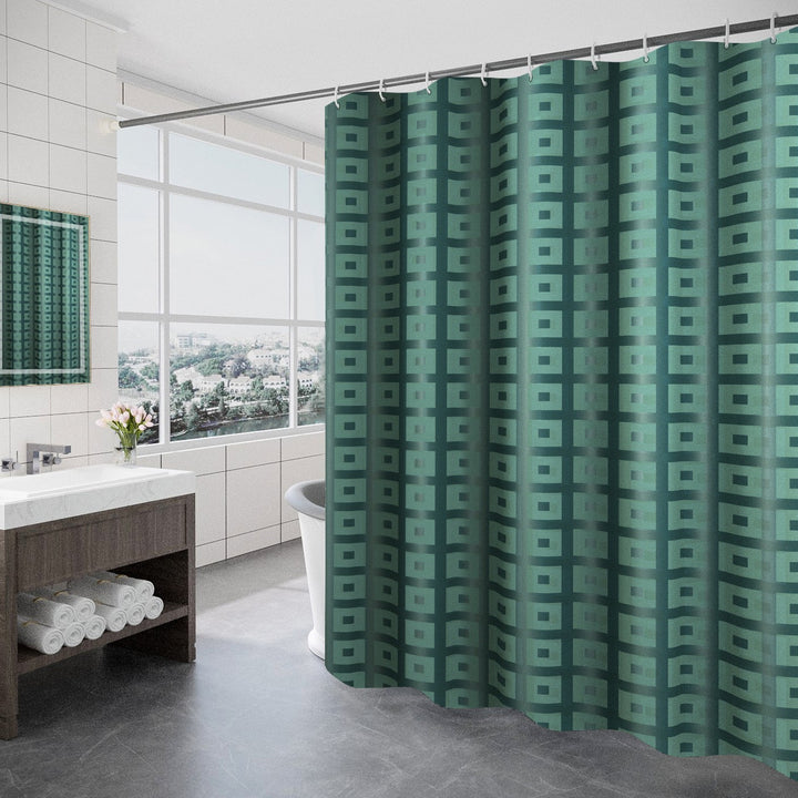 Women's Modern Geometric Shower Curtain Stornfield