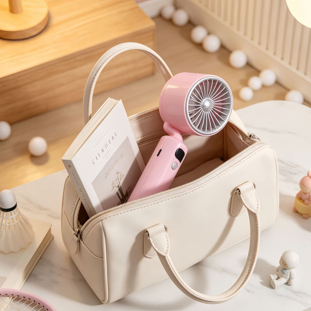 Women's Portable Table Fan with Digital Speed Display Stornfield