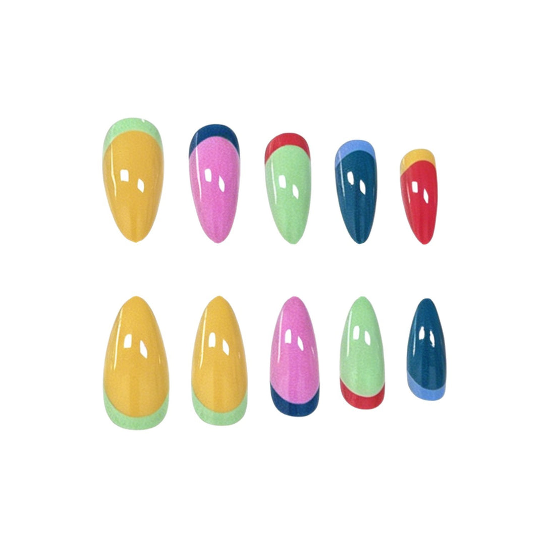 Colorful Press-On Nail Art Enhancements Stornfield