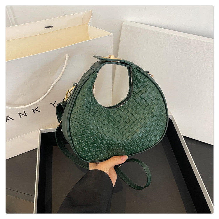 WoTextured Leather Hobo Bag Stornfield