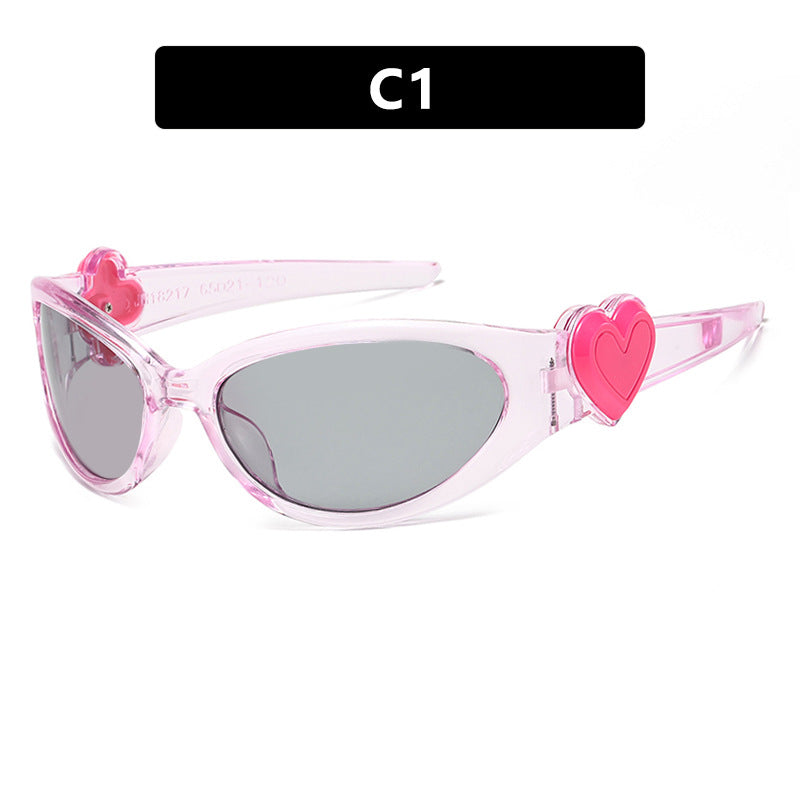 Ladies fashionable sunglasses with heart-shaped detail Stornfield