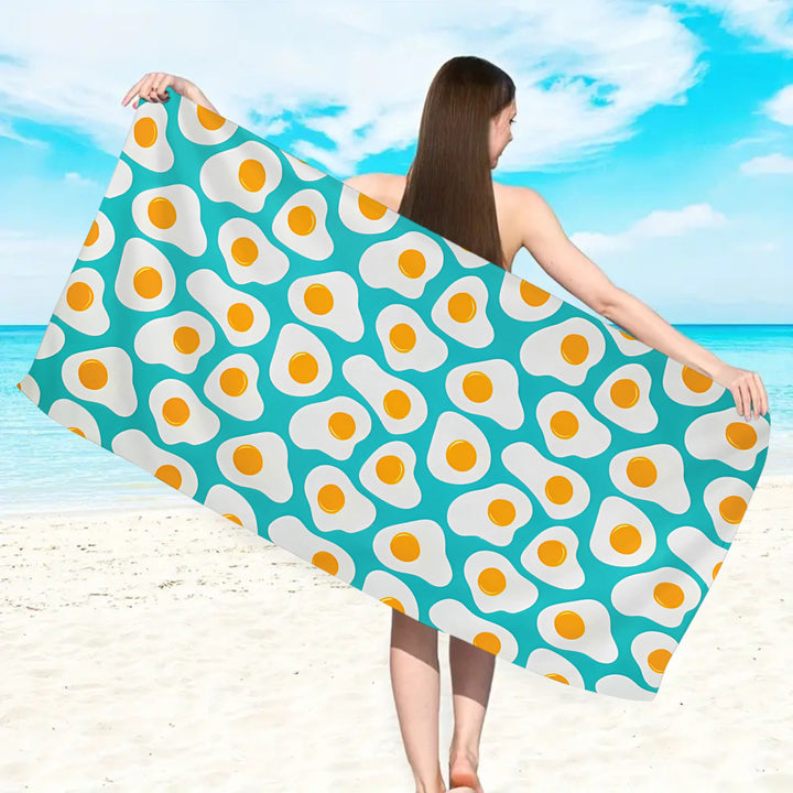 large and soft beach towel with striped pattern Stornfield