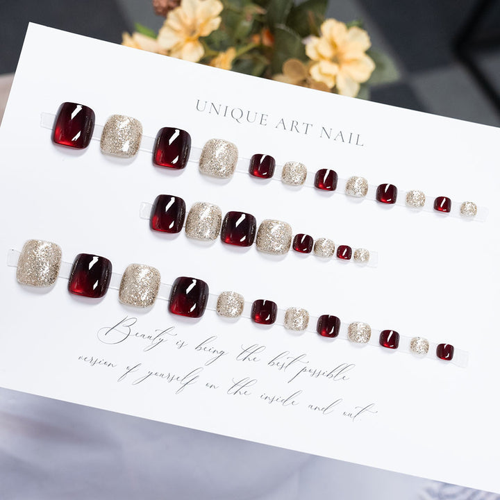 Glamorous Glitter Toe Nail Art Stornfield