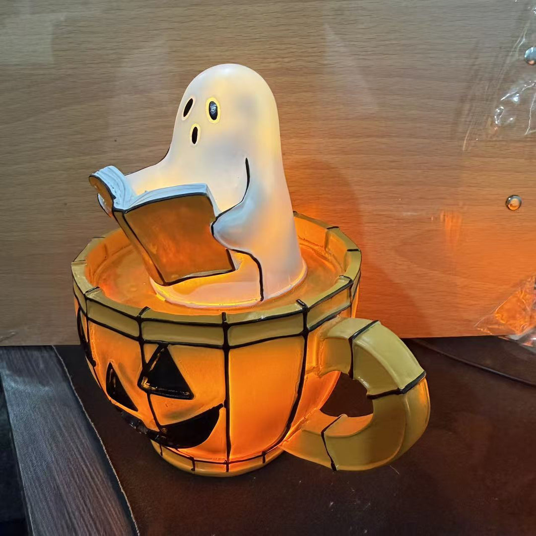 Halloween-Themed Ghost Reading Lamp Stornfield