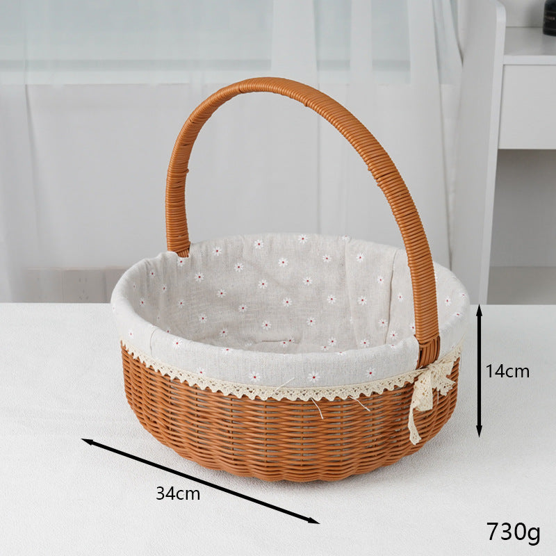 Decorative Round Woven Basket Stornfield