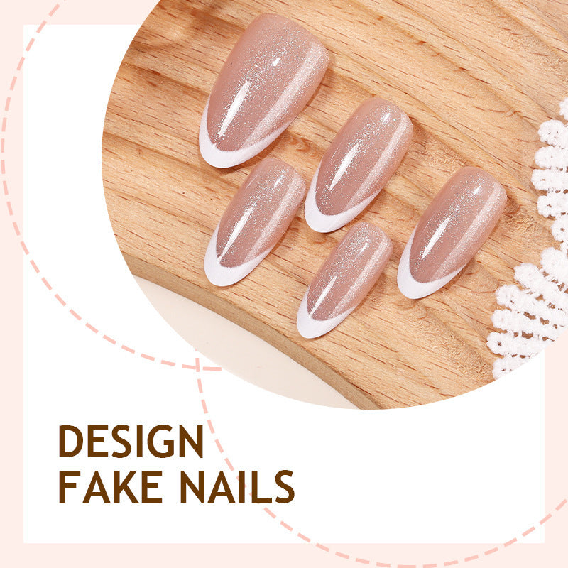 Artificial nail set with elegant glitter effect Stornfield